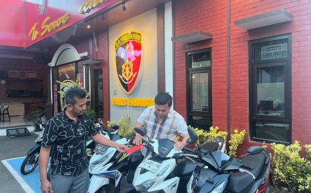 Lima Motor Curian Jadi Barang Bukti Pengungkapan Kasus